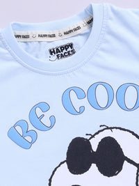 Happy Faces Boys Snoopy Printed Pure Cotton T-shirt