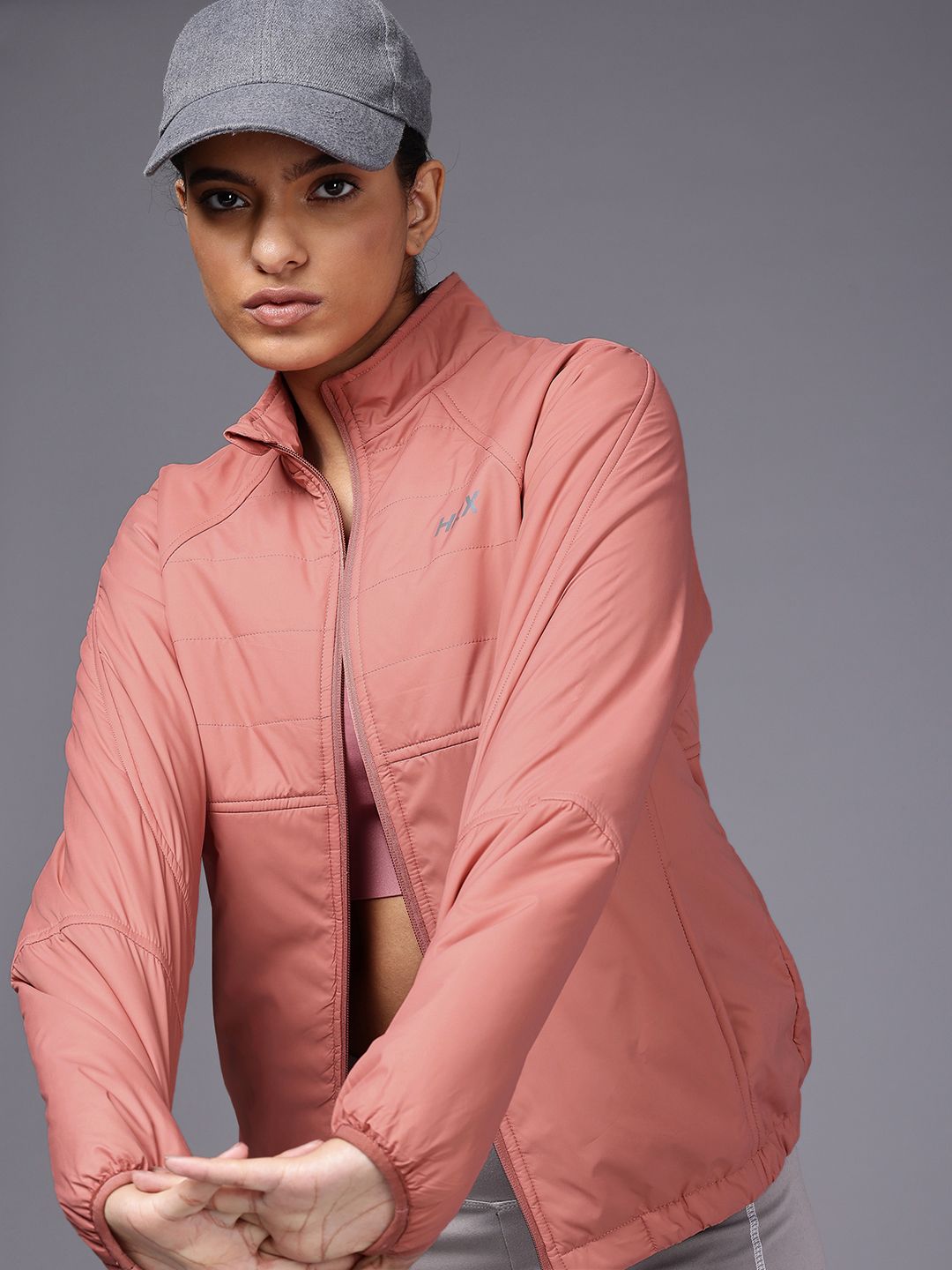 HRX oleh Hrithik Roshan Runonclouds Finish Antimicrobial Rapid-Dry Running Padded Jacket