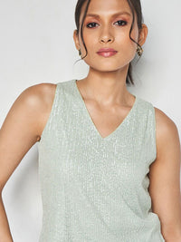 AND Embellished V-Neck Regular Top