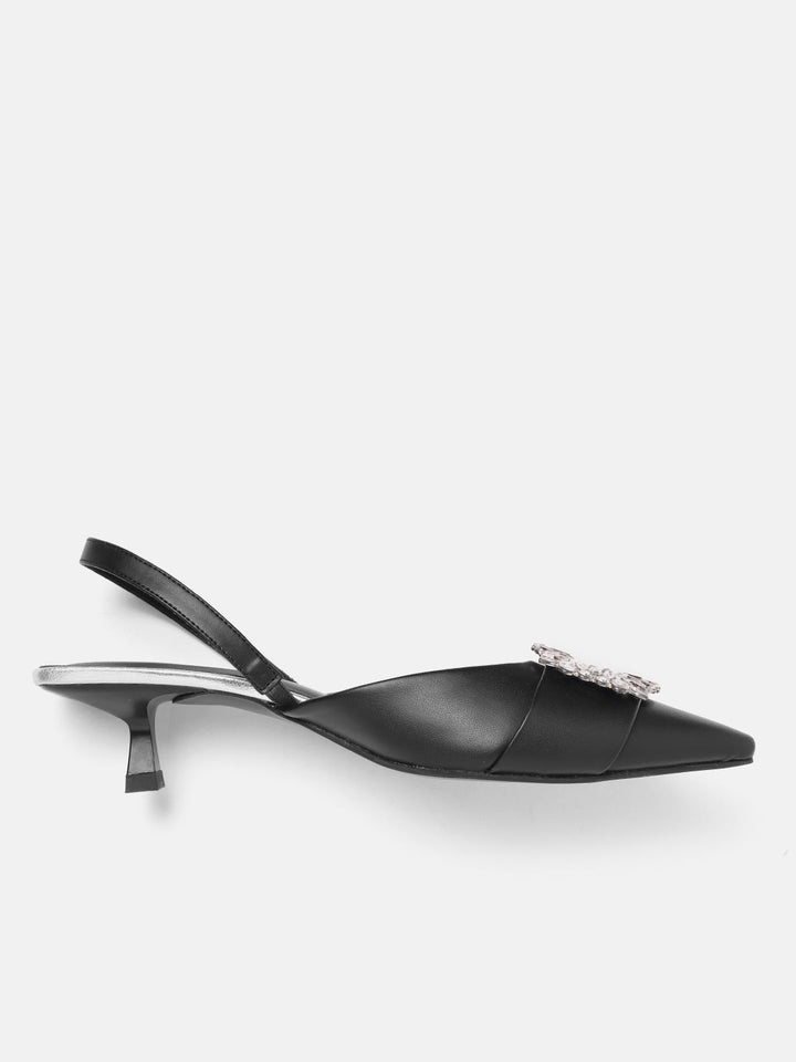 Lino Perros Embellished Kitten Pumps