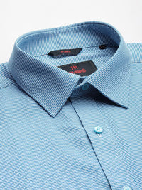 Raymond Pure Cotton Self Design Slim Fit Textured Casual Shirt