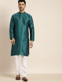 Anug by SOJANYA Men Green Kurta