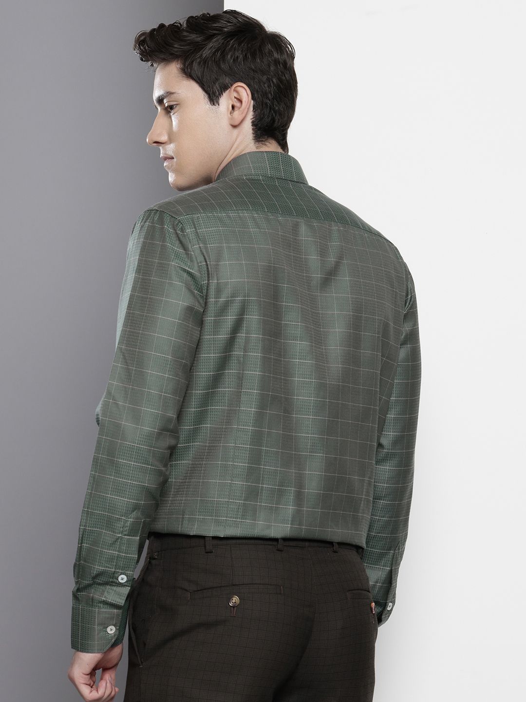 The Indian Garage Co. X Luxe Slim Fit Checked Formal Shirt