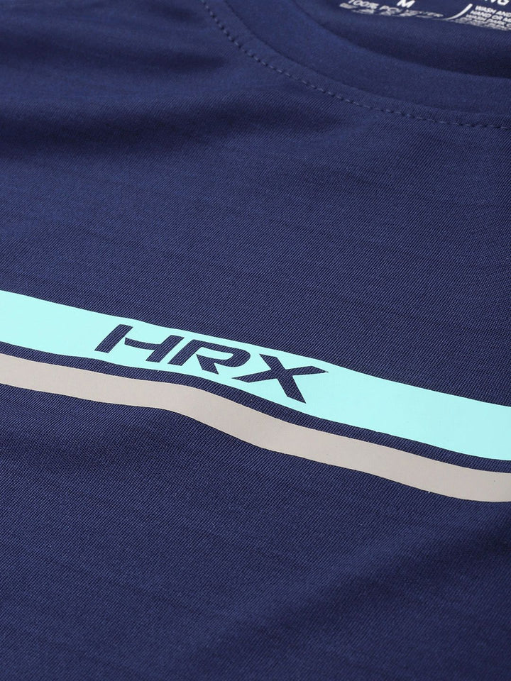 HRX by Hrithik Roshan Airflow Brand Logo Printed Rapid-Dry Running Ultralite T-shirt