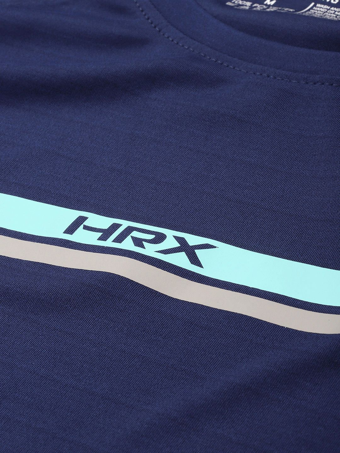 HRX by Hrithik Roshan Airflow Brand Logo Printed Rapid-Dry Running Ultralite T-shirt