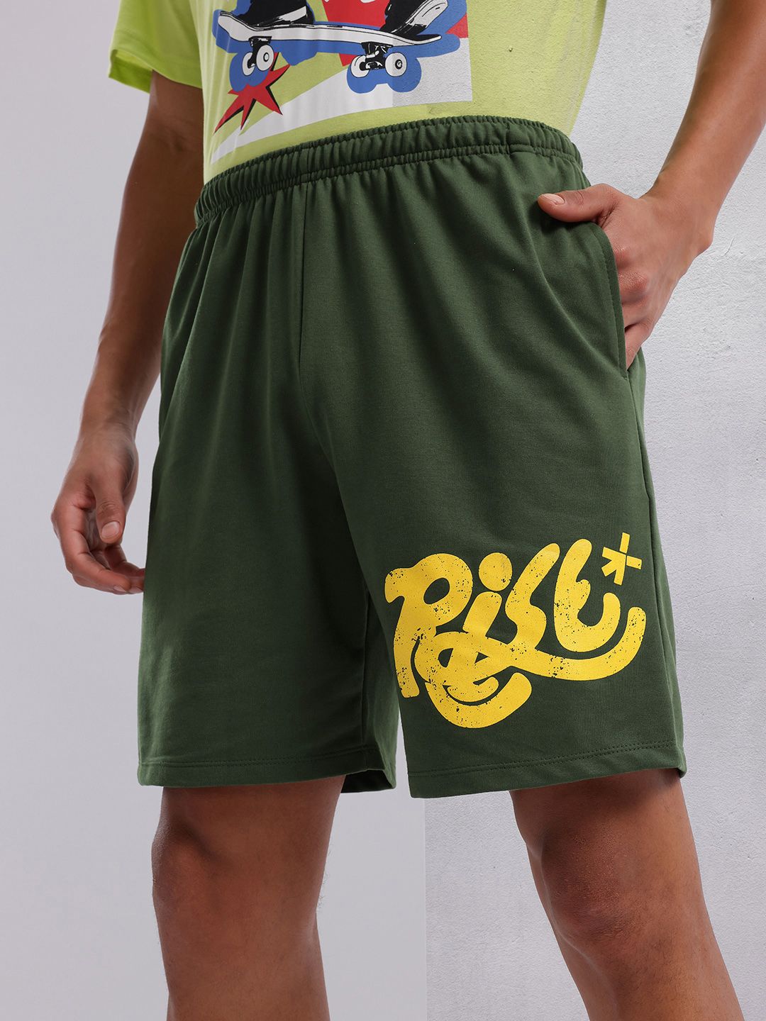 HRX by Hrithik Roshan Men Typography Print Lifestyle Shorts