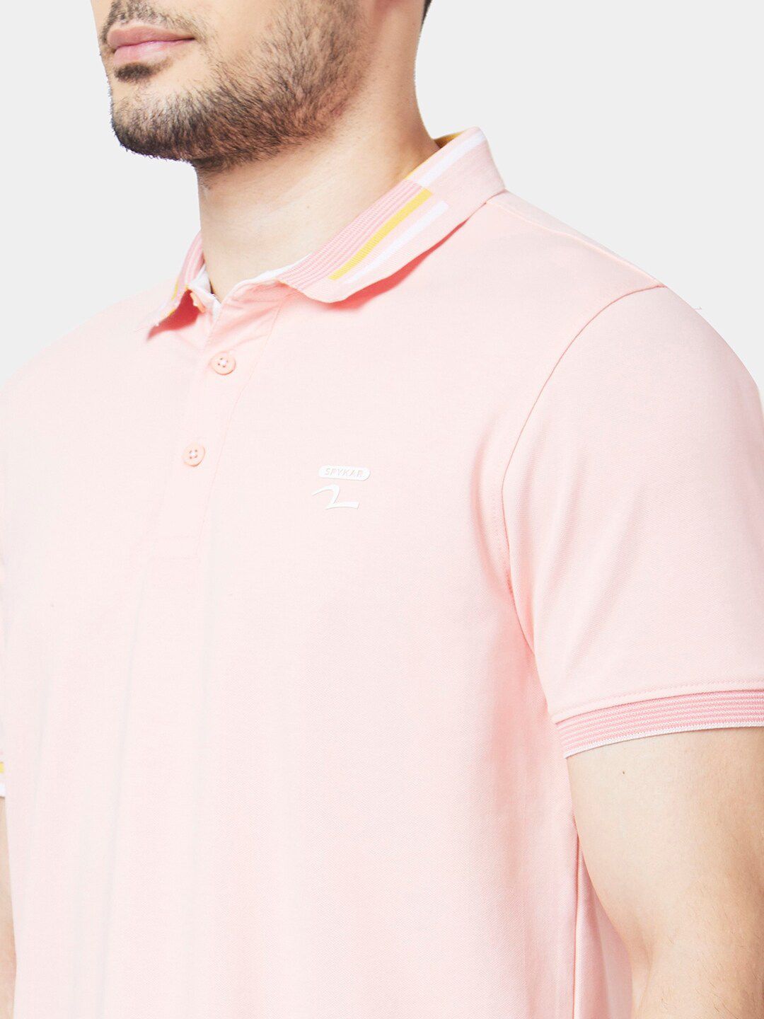 SPYKAR Polo Collar Slim Fit Cotton T-Shirt