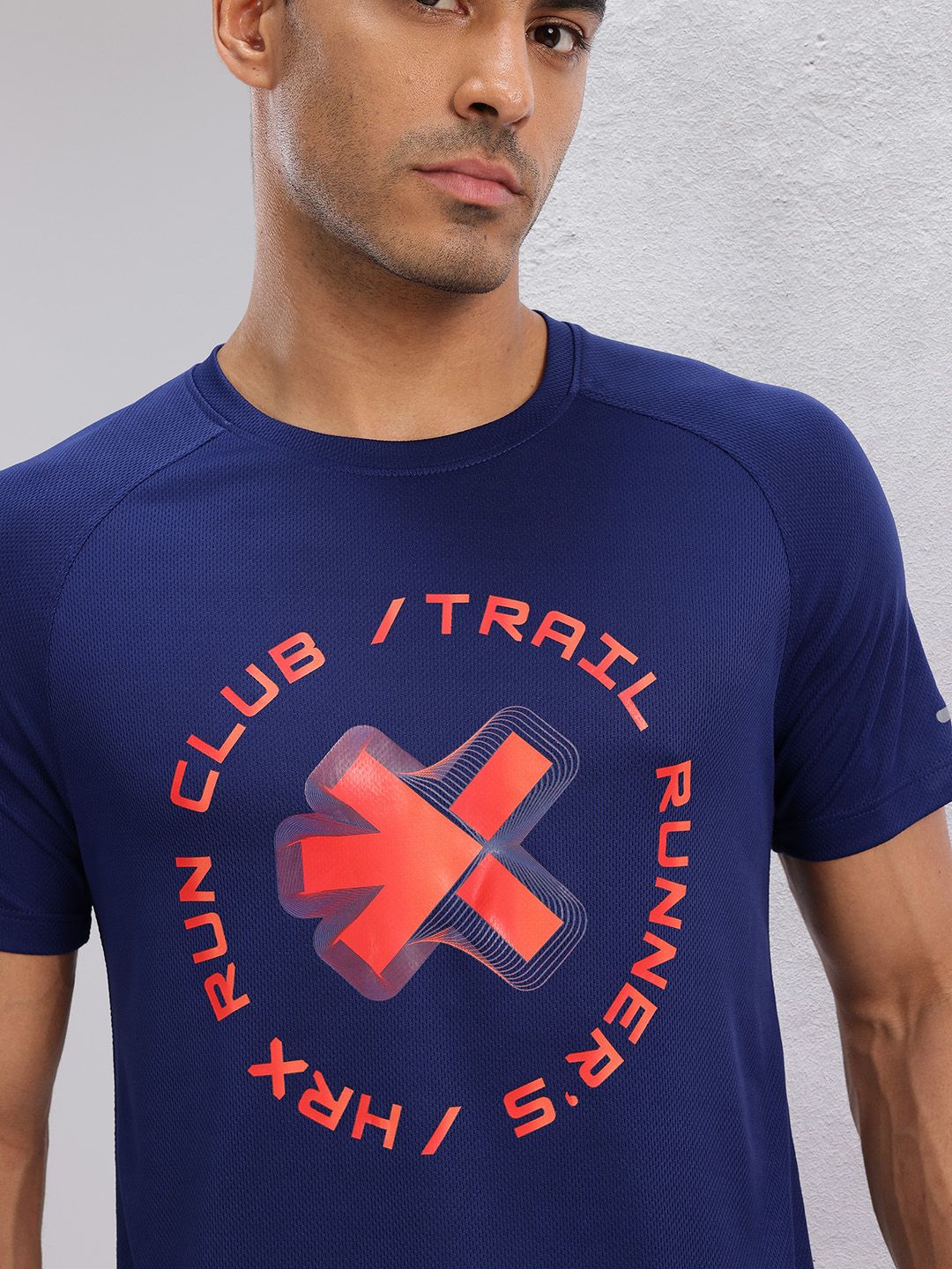 HRX by Hrithik Roshan Brand Logo Print Rapid-Dry Running T-shirt