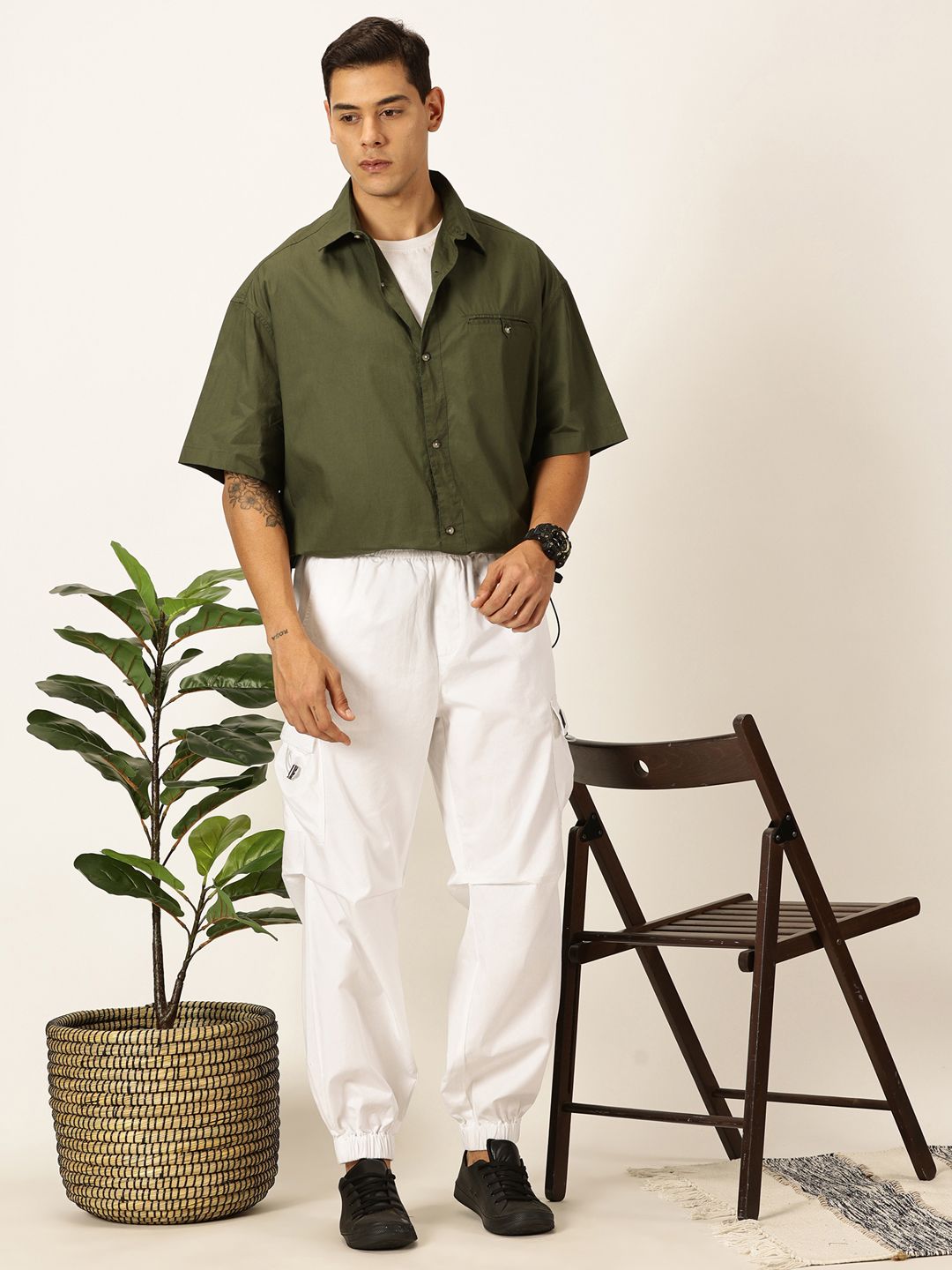 Thomas Scott Men Premium Opaque Casual Shirt
