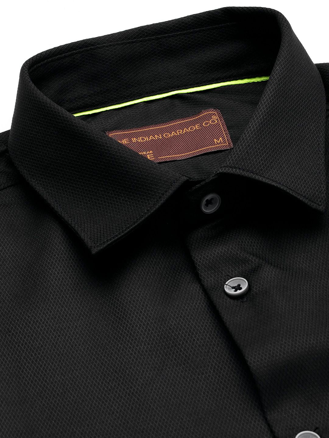 The Indian Garage Co. X Luxe Men Slim Fit Opaque Printed Formal Shirt
