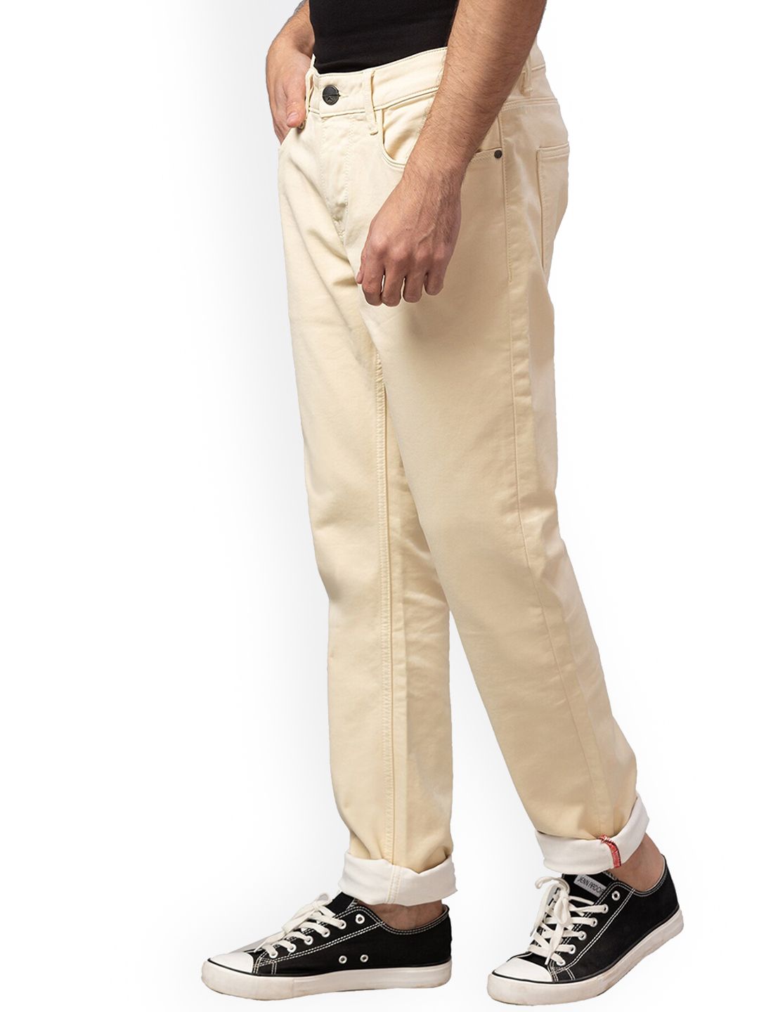 Being Human Men Beige Slim Fit Jeans