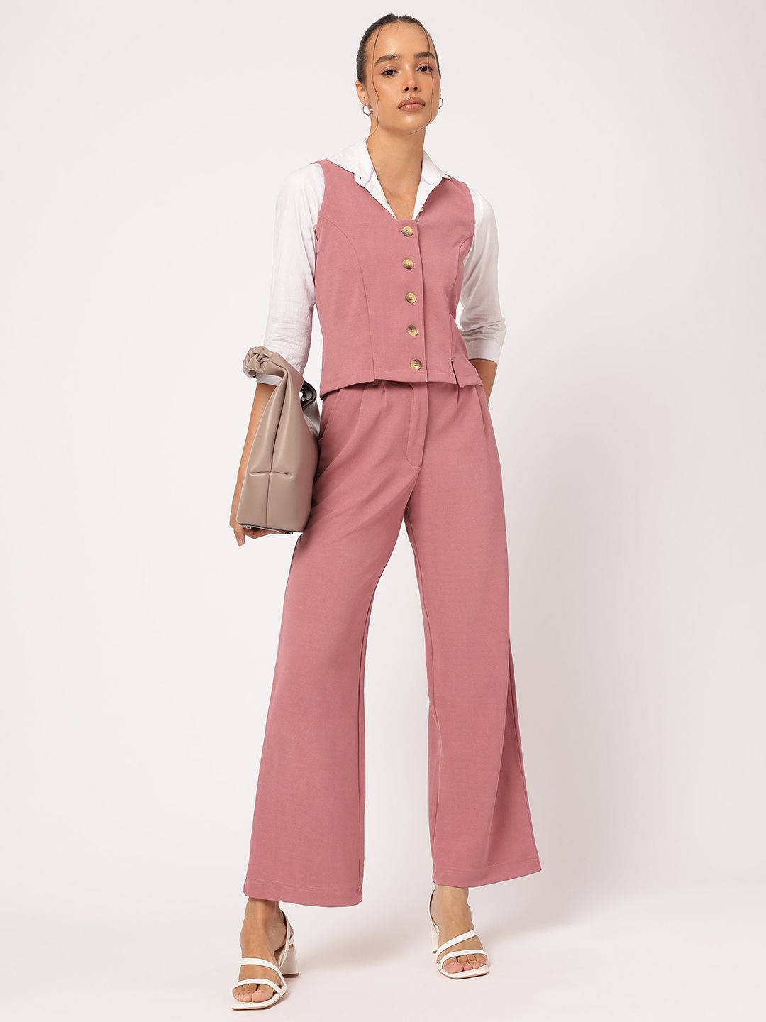 DressBerry Women Next-Gen Straight Smart Casual Trousers