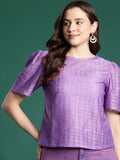 DressBerry Lace Semi Sheer Top