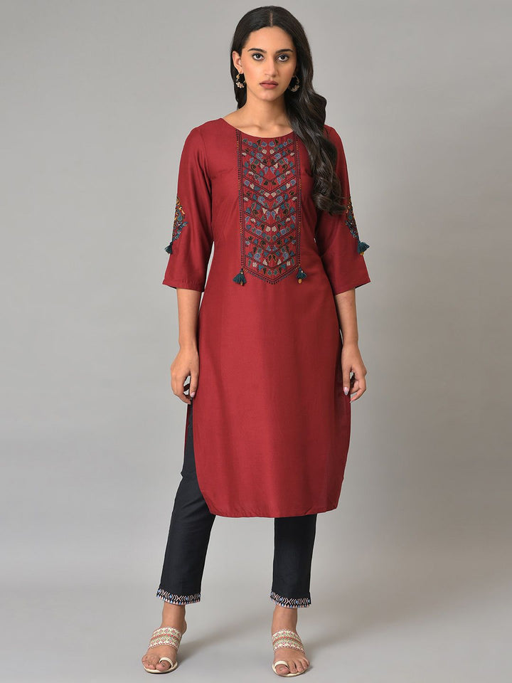 W Women Mid-Rise Regular Fit Trousers