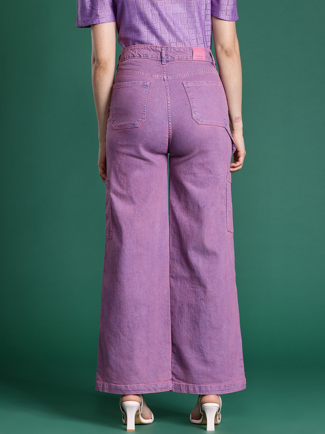DressBerry Women Straight Fit Coloured Jeans