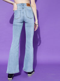 STREET 9 Women Blue Hottie Skinny Fit High-Rise Heavy Fade Jeans