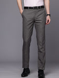 Raymond Men Textured Slim Fit Formal Trousers