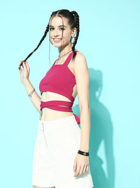 Berrylush Styled Back Crop Top