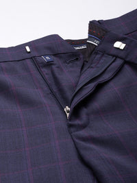 Raymond Slim Fit Checked Notched Lapel Single-Breasted Formal 2 Piece Suits