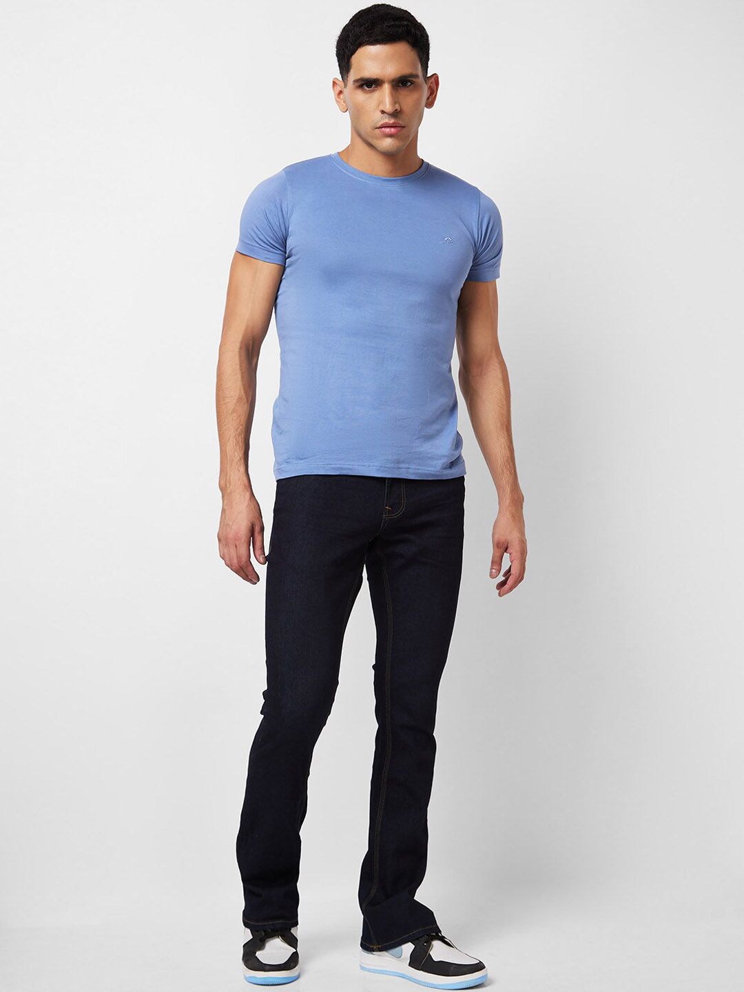 SPYKAR Men Bootcut Mid Rise Clean Look Cotton Jeans