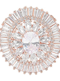 Cincin Jari Boleh Laras Zaveri Pearls Rose Saduran Emas CZ