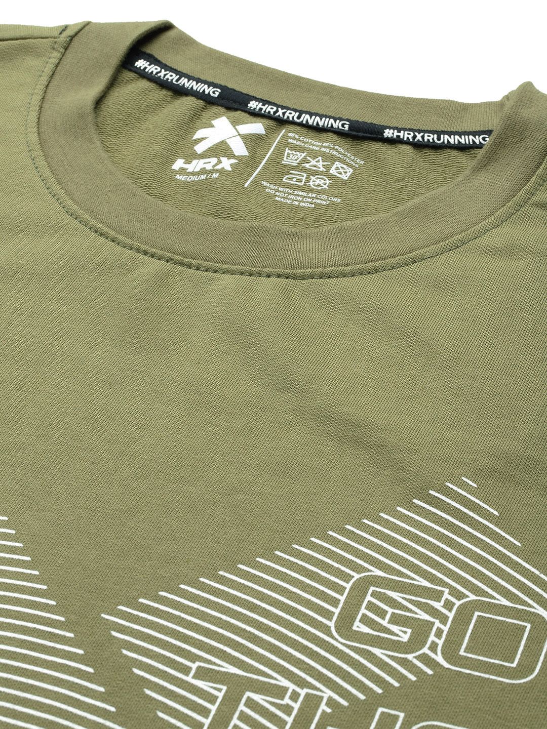 HRX by Hrithik Roshan Printed Running Sweatshirt
