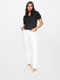 AND Self Design V-Neck Regular Top