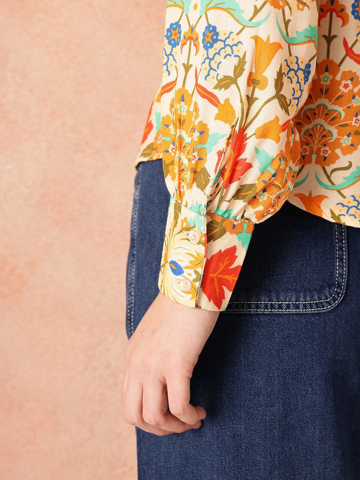 all about you Floral Printed Relaxed Casual Shirt