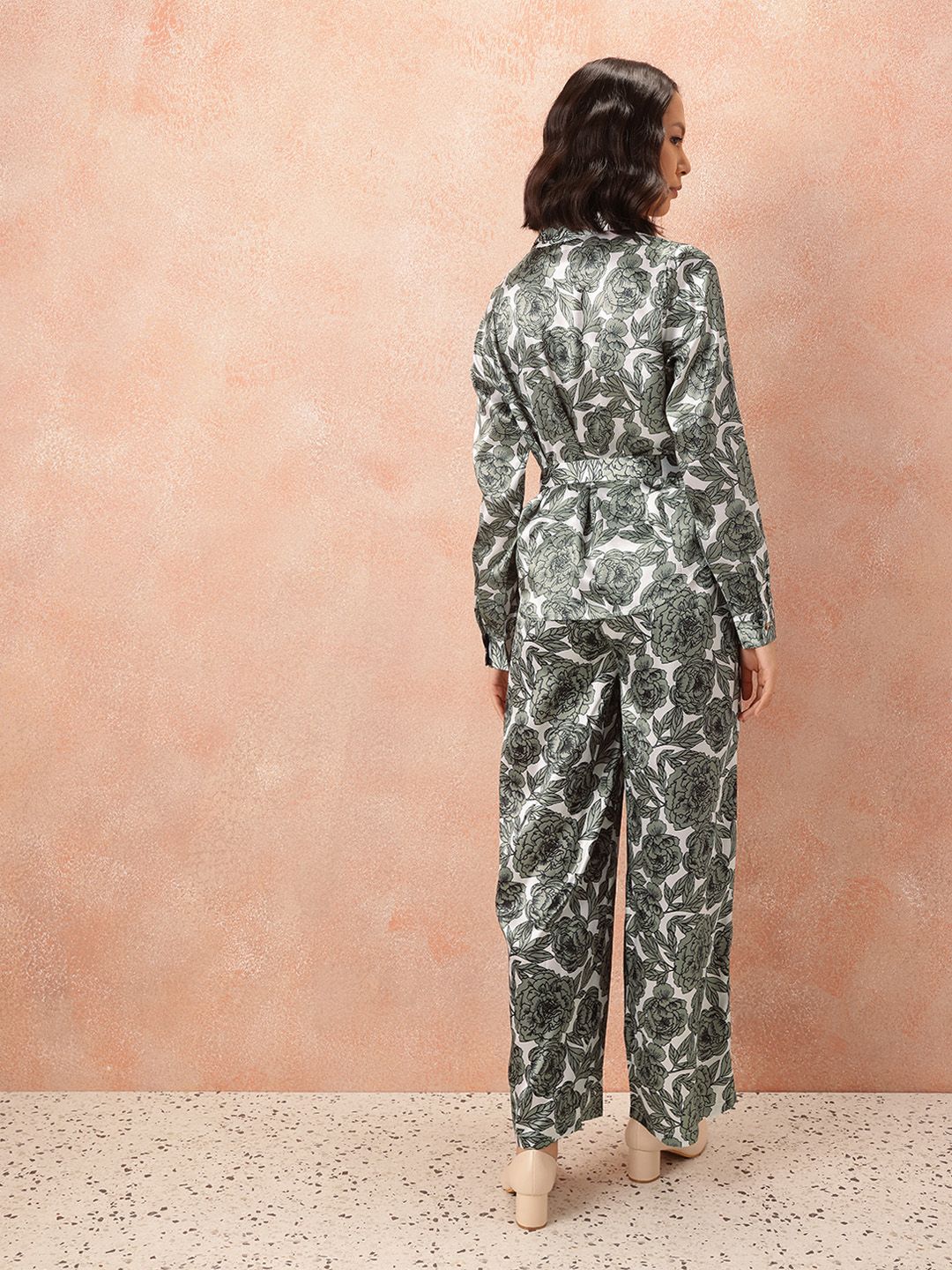 all about you Floral Printed Co-Ords with Tie-Up Belt