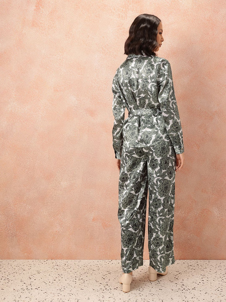all about you Floral Printed Co-Ords with Tie-Up Belt