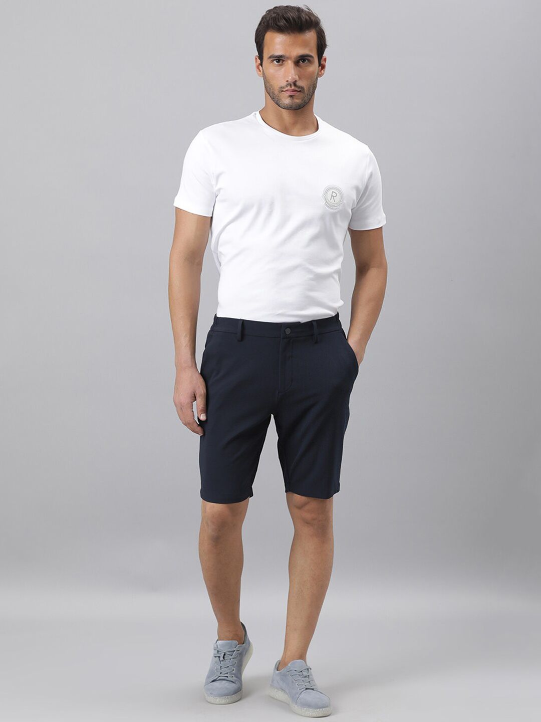 RARE RABBIT Men Trip Regular Fit Shorts