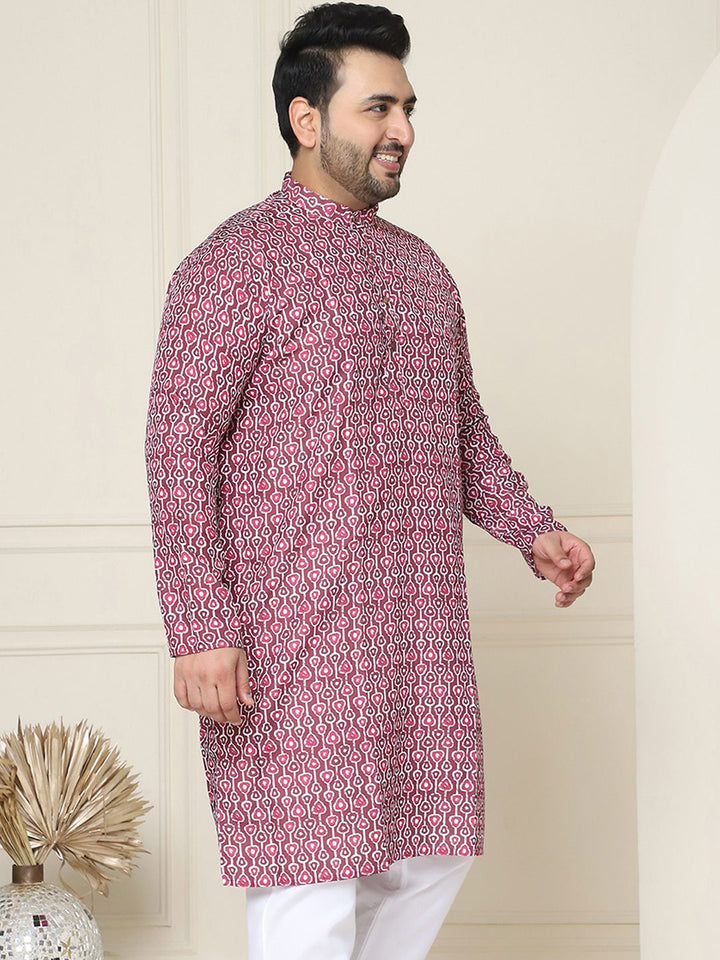 SOJANYA PLUS Geometric Printed Cotton Kurta