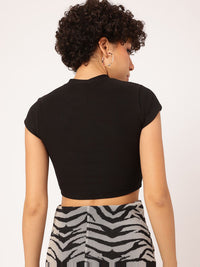 DressBerry Effortless Chic Ribbed Crop Top