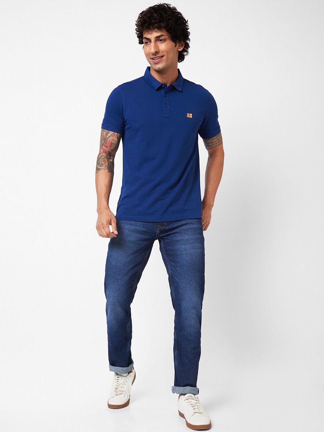 SPYKAR Men Mid Rise Heavy Fade Jeans