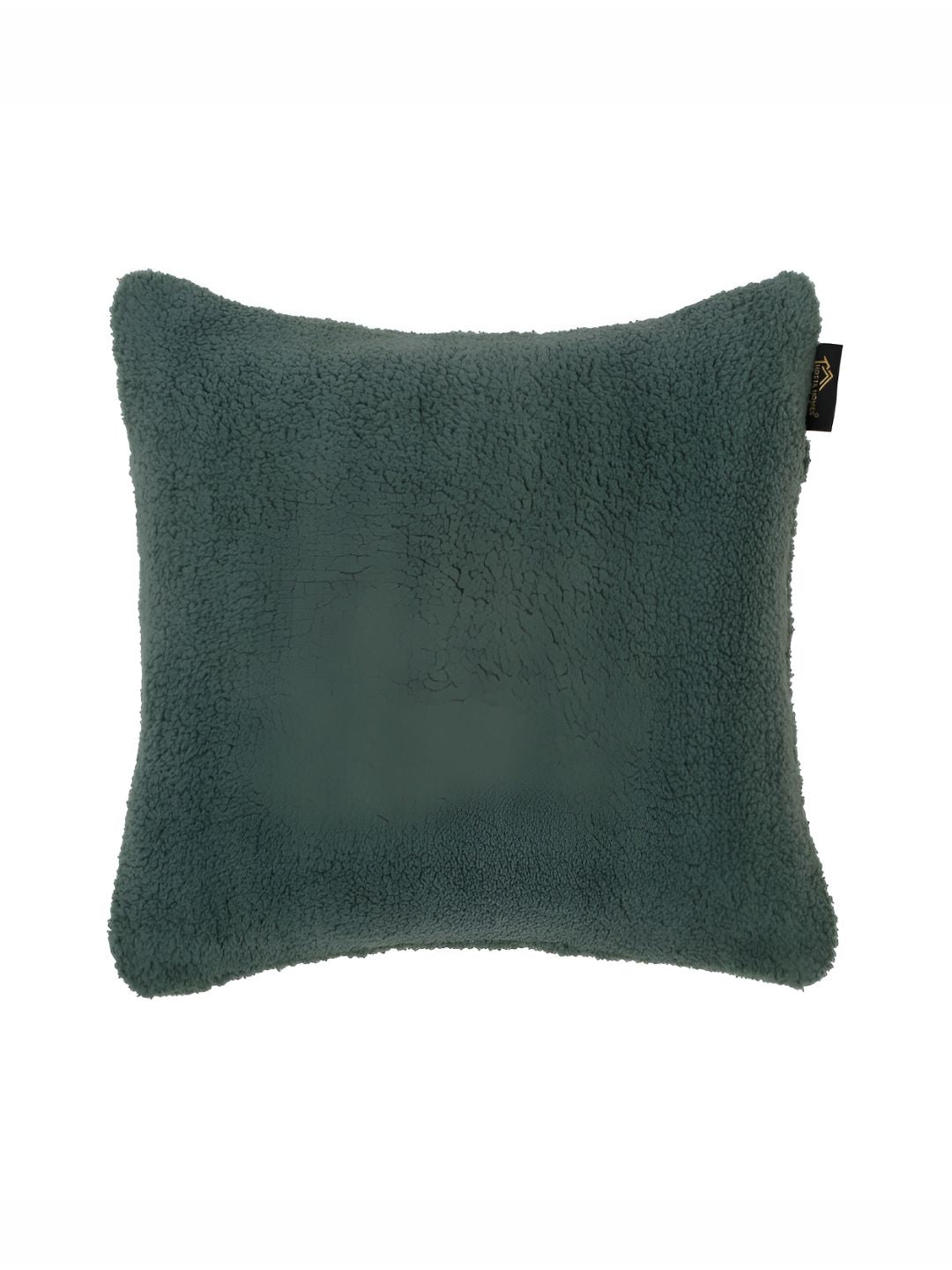 HOSTA HOMES Green 2 Pieces Soft Fur Square Cushion Covers