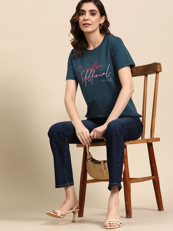 all about you Typography Pure Cotton T-shirt