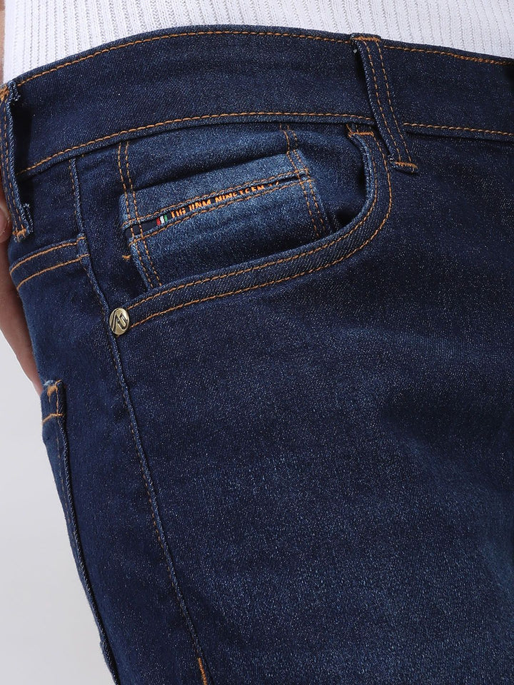 The Indian Garage Co Men Blue Slim Fit Mid-Rise Clean Look Jeans
