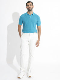 RARE RABBIT Men Mesk Polo Collar Slim Fit Cotton T-Shirt