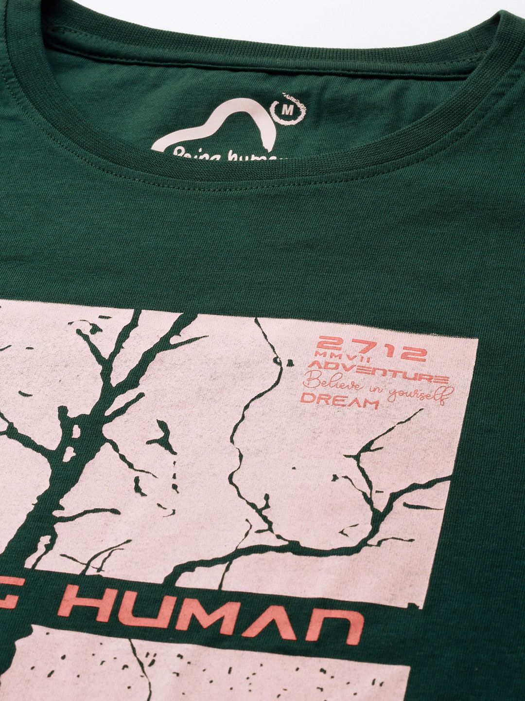 Being Human Printed Pure Cotton T-shirt
