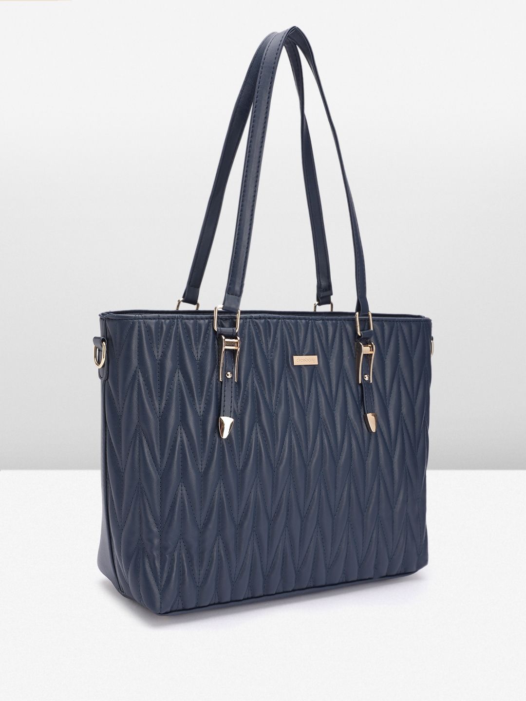 DressBerry Structured Quilted Shoulder Bag