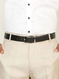 Teakwood Leathers Men Textured Leather Reversible Formal Belt