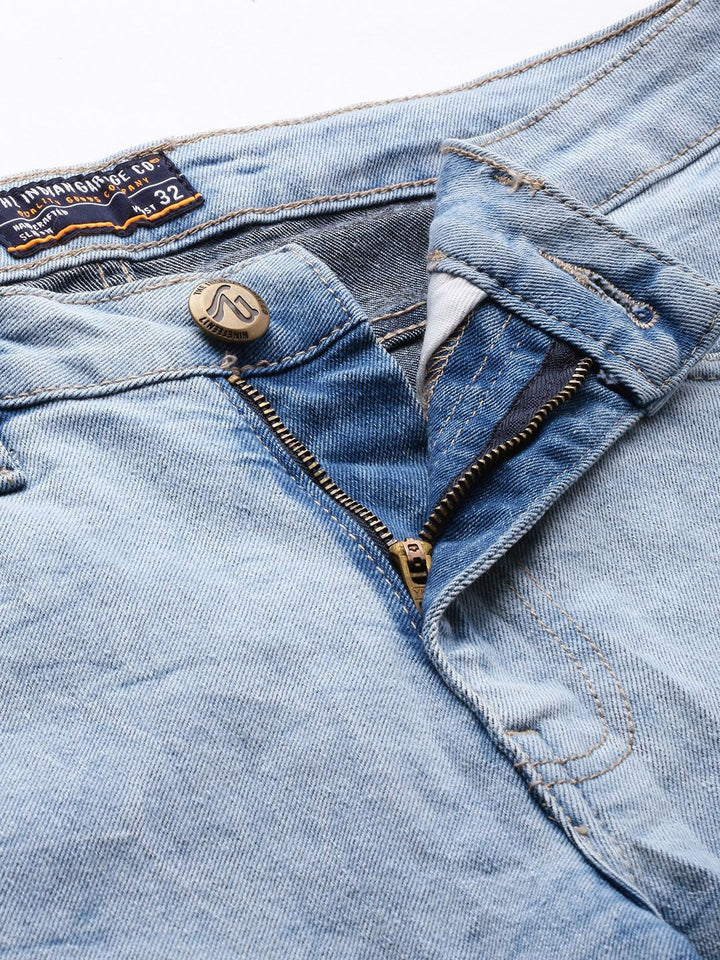 The Indian Garage Co Men Straight Fit Stretchable Jeans