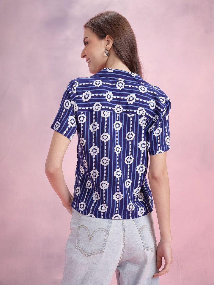 DressBerry Women Opaque Printed Casual Shirt