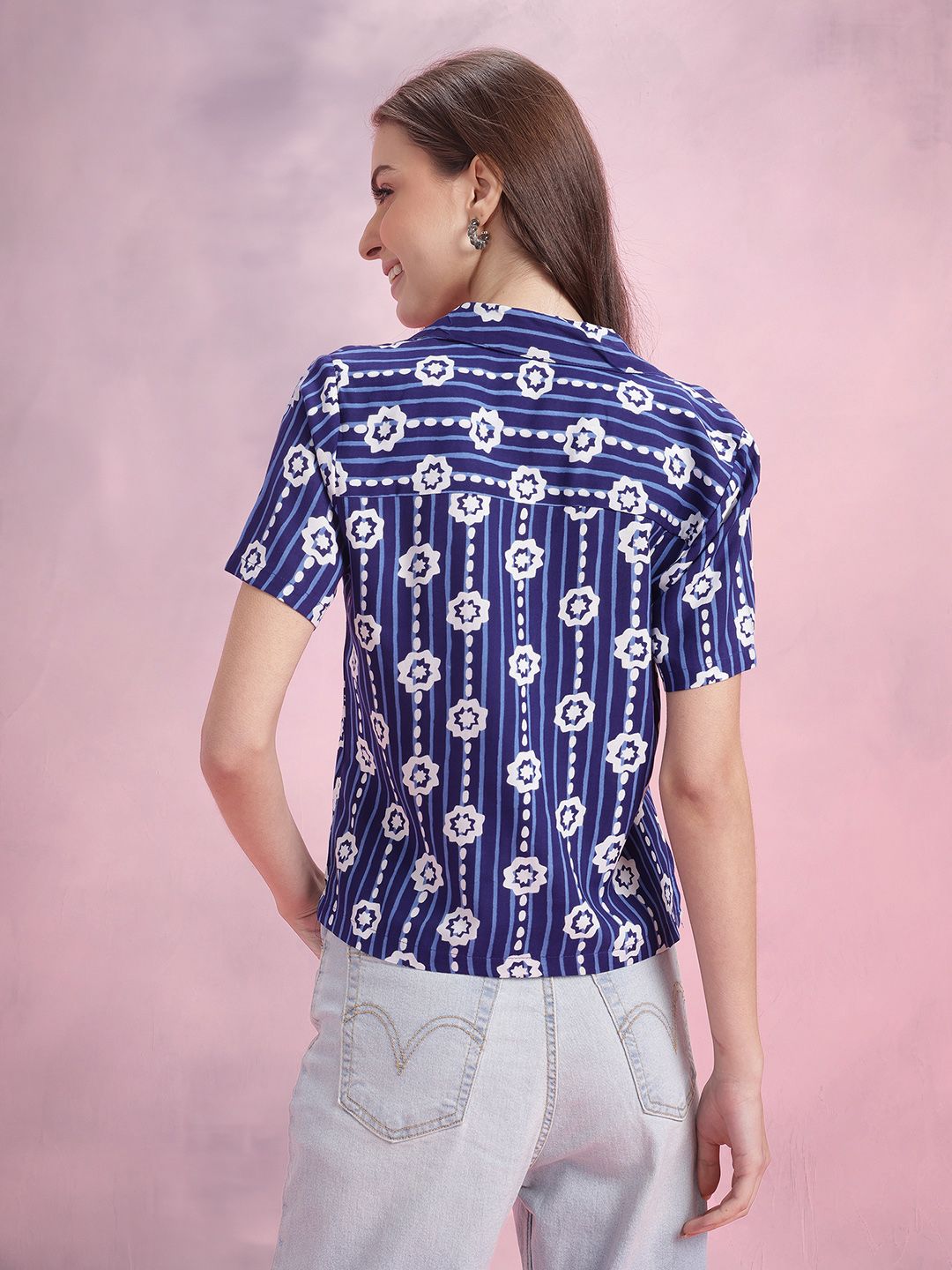 DressBerry Women Opaque Printed Casual Shirt