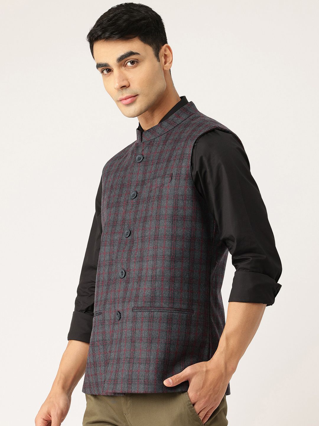Monte Carlo Woollen Nehru Jacket