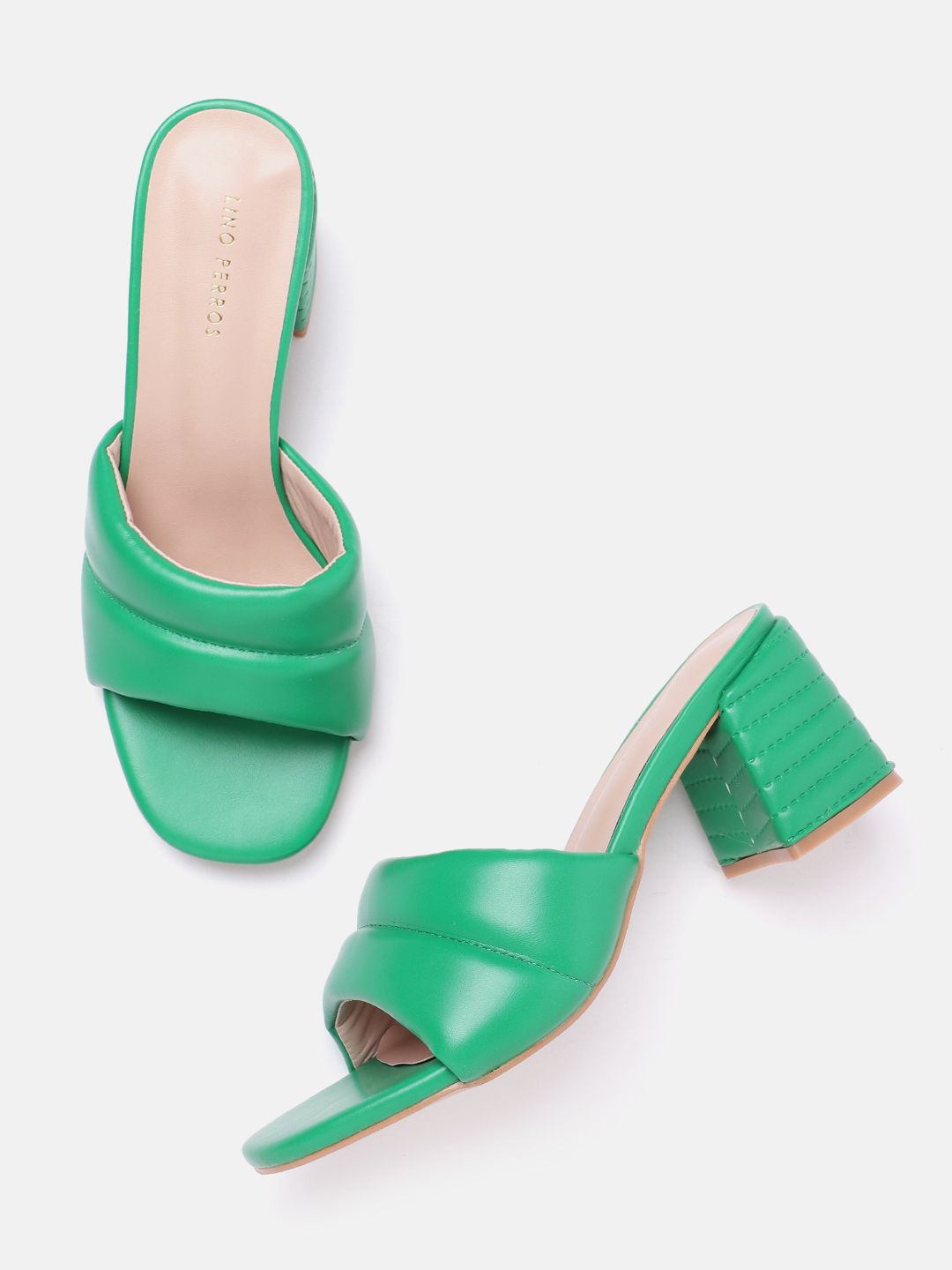 Lino Perros Women Open Toe Block Heels