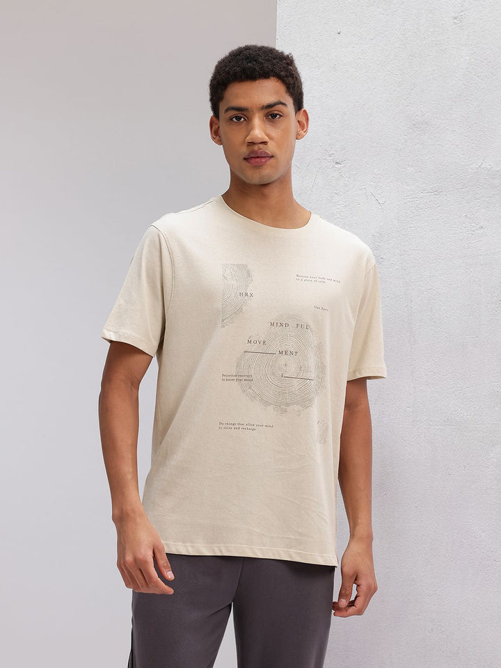 HRX by Hrithik Roshan Printed Pure Cotton Yoga T-shirt