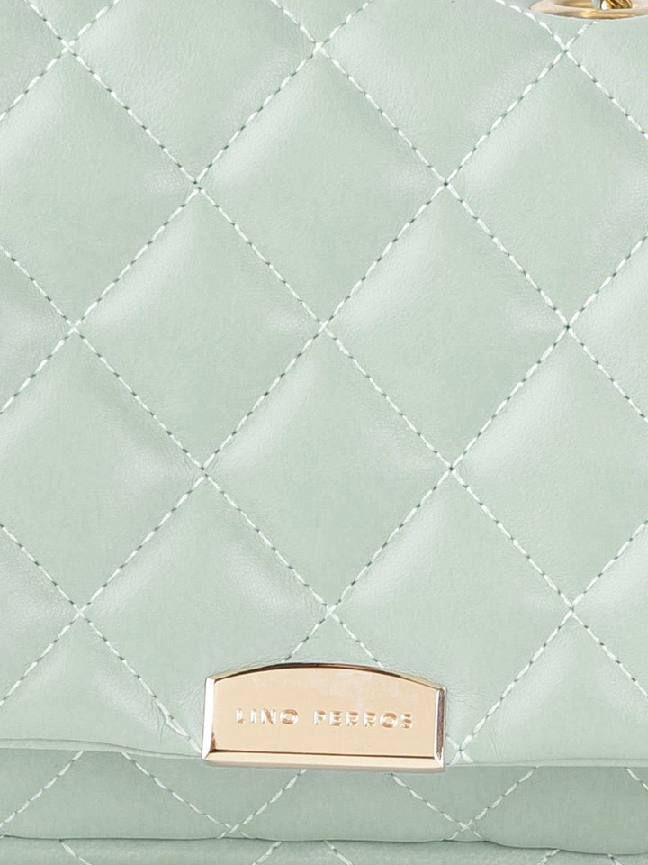 Lino Perros Green Quilted Shoulder Bag