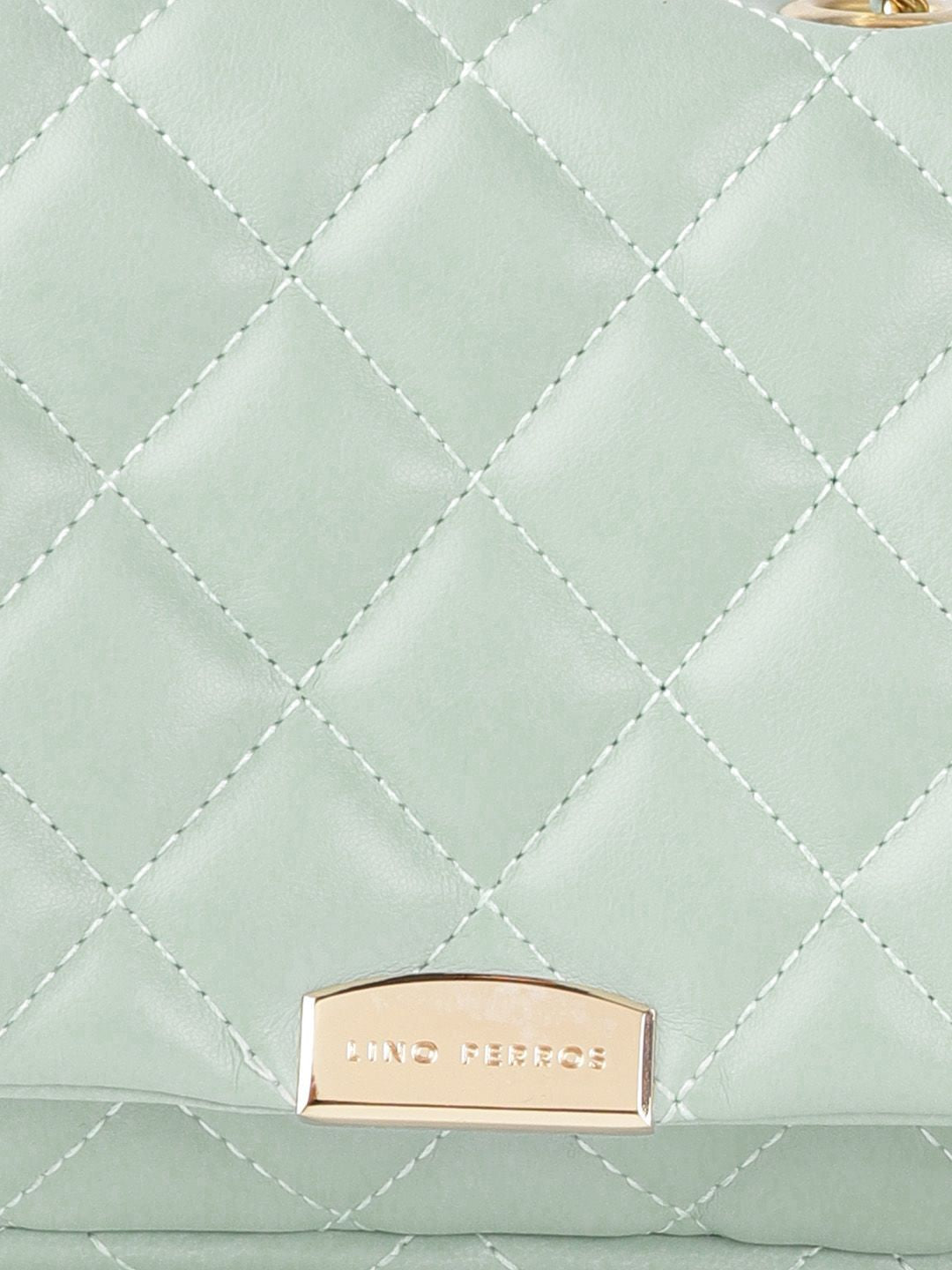 Lino Perros Green Quilted Shoulder Bag