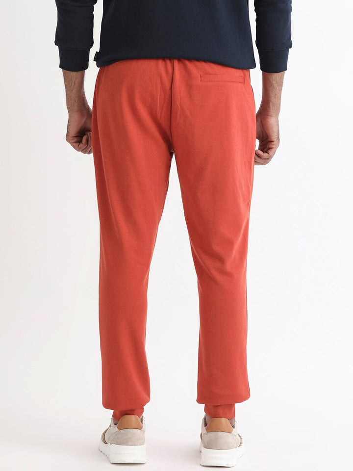 RARE RABBIT Men Ogano Regular Fit Mid-Rise Cotton Joggers